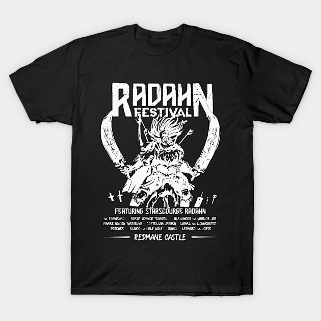 Festival radahn white T-Shirt by perdewtwanaus